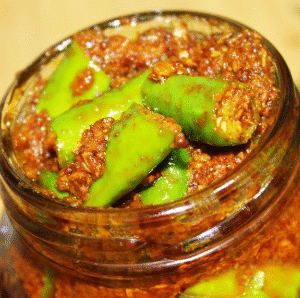 Green Chilli Pickle | Hari Mirch ka Achar Bottle, 1000 Gm | 1 kg
